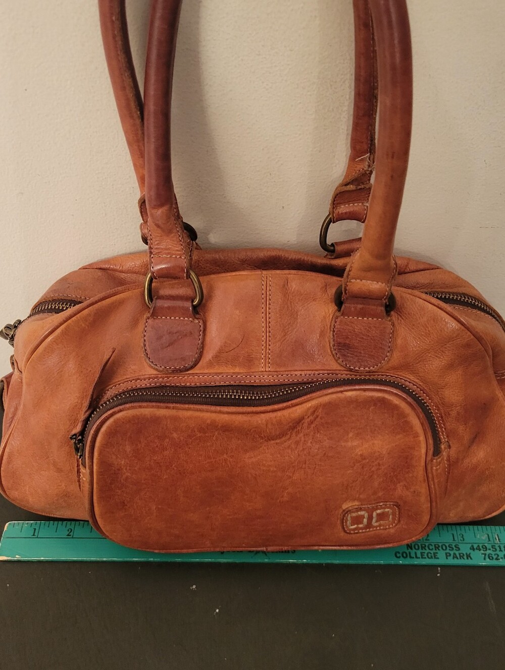 Bed Stu Leather Sholder Bag - Picture 3 of 7